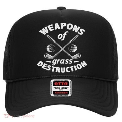 Weapons Of Grass Destruction Golf Golfer Golfing Hat