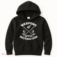Weapons Of Grass Destruction Golf Golfer Golfing Kids Hoodie thumb 0