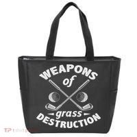 Weapons Of Grass Destruction Golf Golfer Golfing Tote Bag thumb 0