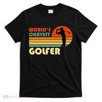 World's Okayest Golfer Funny Golf Retro T-Shirt thumb 0