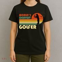 World's Okayest Golfer Funny Golf Retro T-Shirt thumb 4