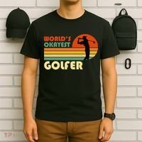 World's Okayest Golfer Funny Golf Retro T-Shirt thumb 6