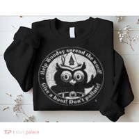 Woodsy Owl Give A Hoot Distressed And Faded Retro Sweatshirt thumb 2