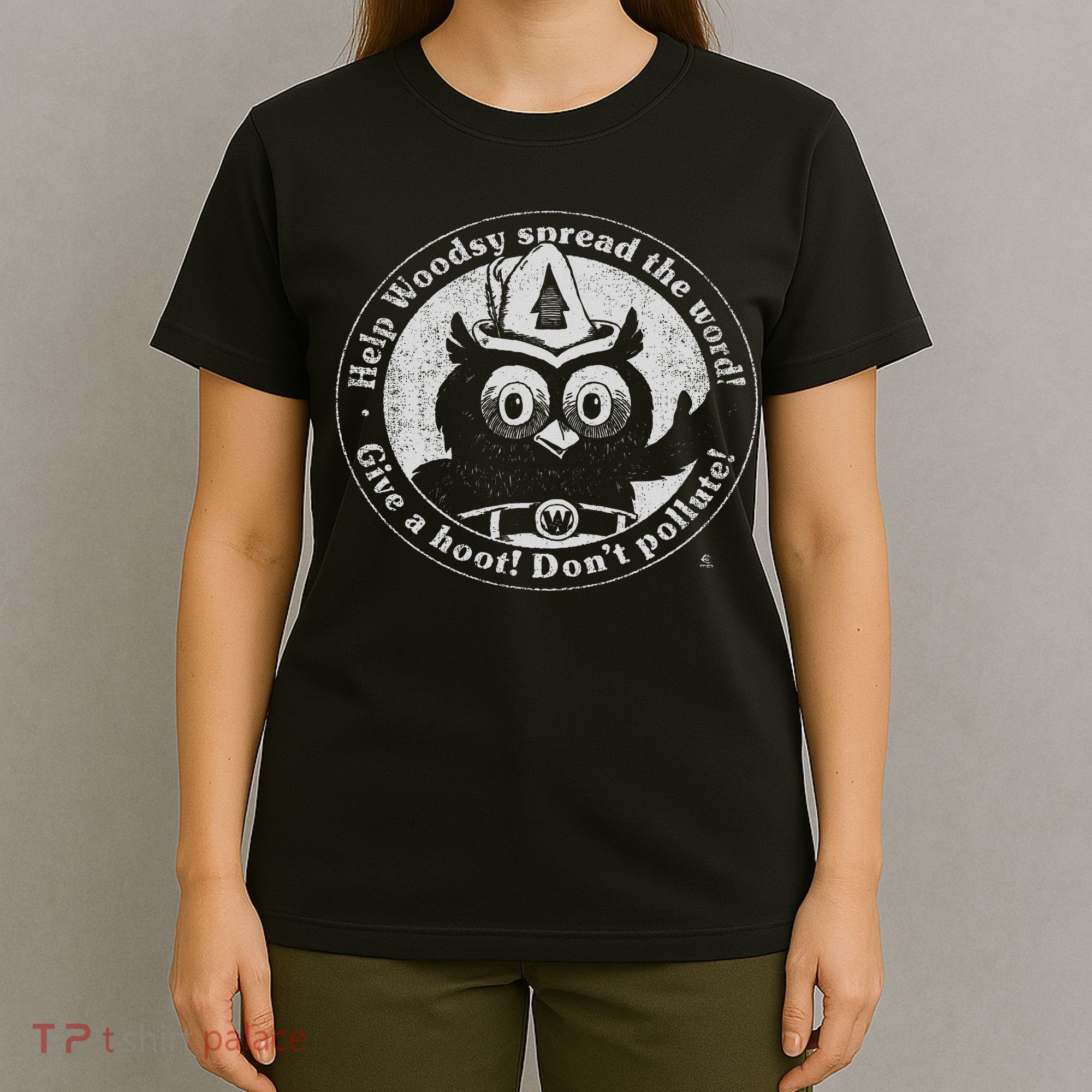 Woodsy Owl Give A Hoot Distressed And Faded Retro T-Shirt