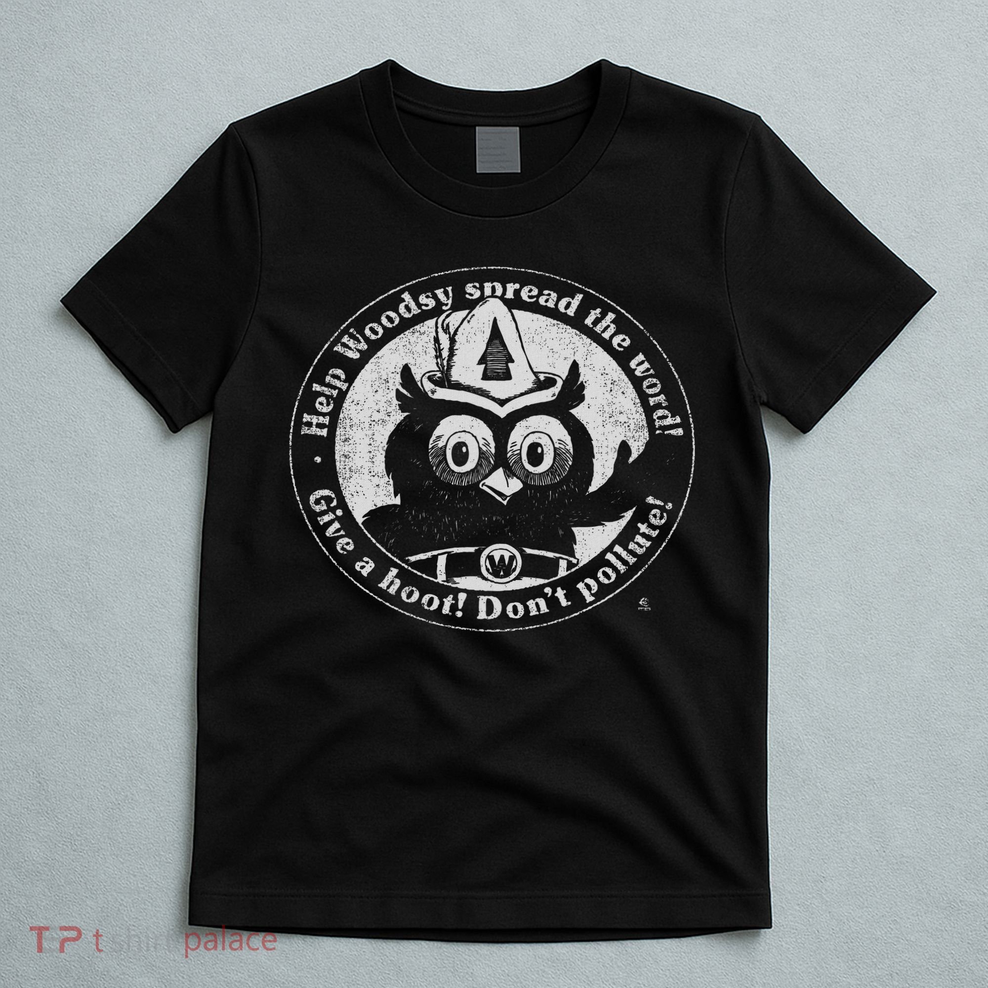 Woodsy Owl Give A Hoot Distressed And Faded Retro T-Shirt
