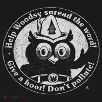 Woodsy Owl Give A Hoot Distressed And Faded Retro T-Shirt thumb 7
