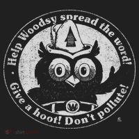 Woodsy Owl Give A Hoot Distressed And Faded Retro Beanie thumb 2