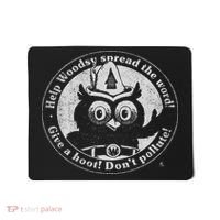 Woodsy Owl Give A Hoot Distressed And Faded Retro Mousepad thumb 0
