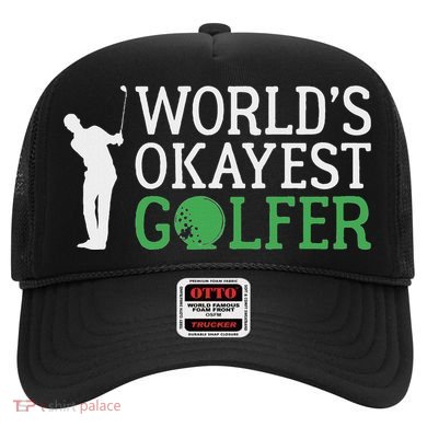 Worlds Okayest Golfer Golf Golfing Hat