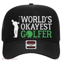 Worlds Okayest Golfer Golf Golfing Hat thumb 0