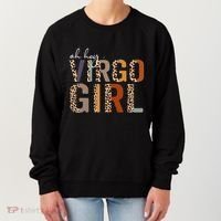 Wo Oh Hey Virgo Leopard August September Birthday Gift Women's Sweatshirt thumb 0
