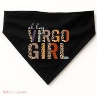 Wo Oh Hey Virgo Leopard August September Birthday Gift USA-Made Doggie Bandana thumb 0