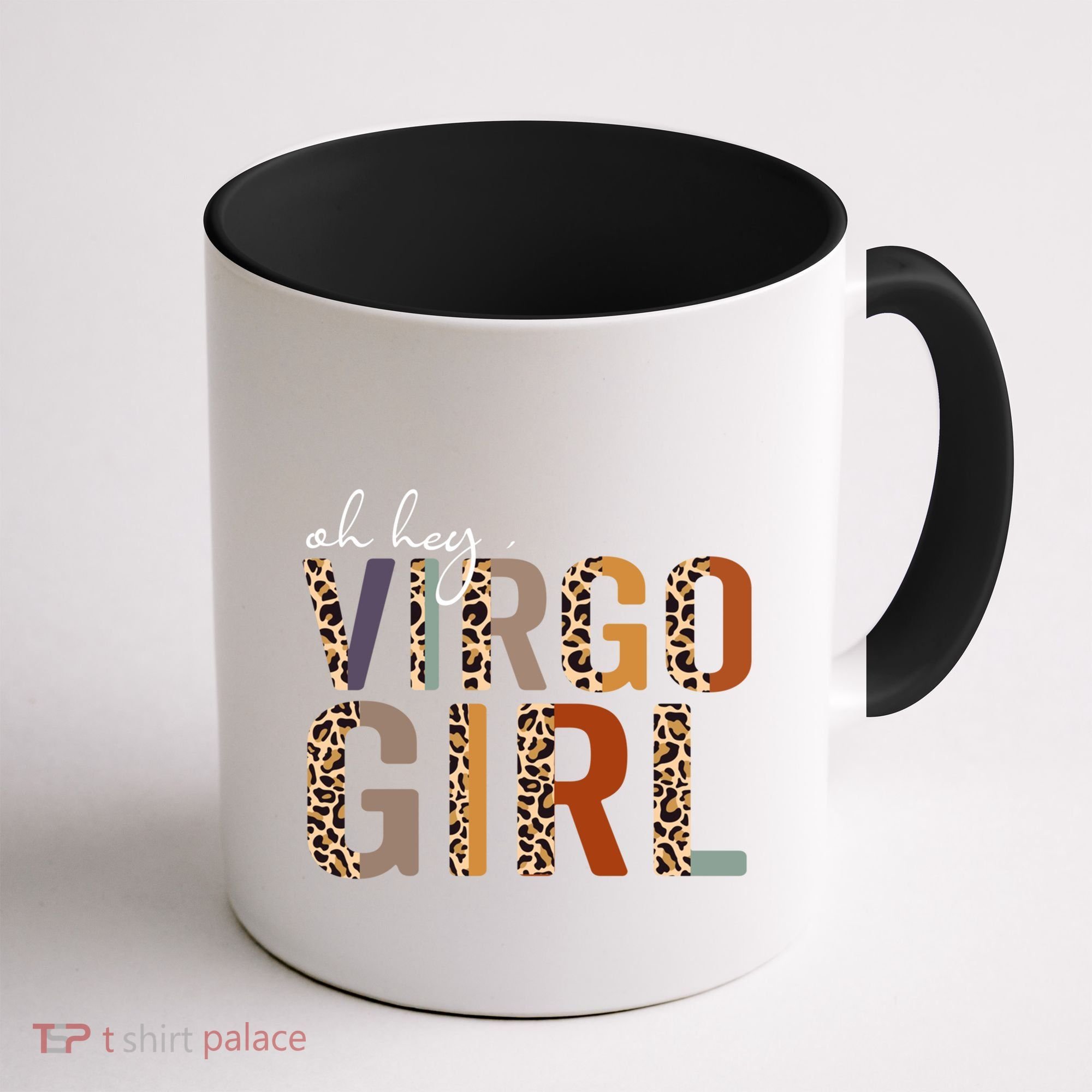 Wo Oh Hey Virgo Leopard August September Birthday Gift Coffee Mug