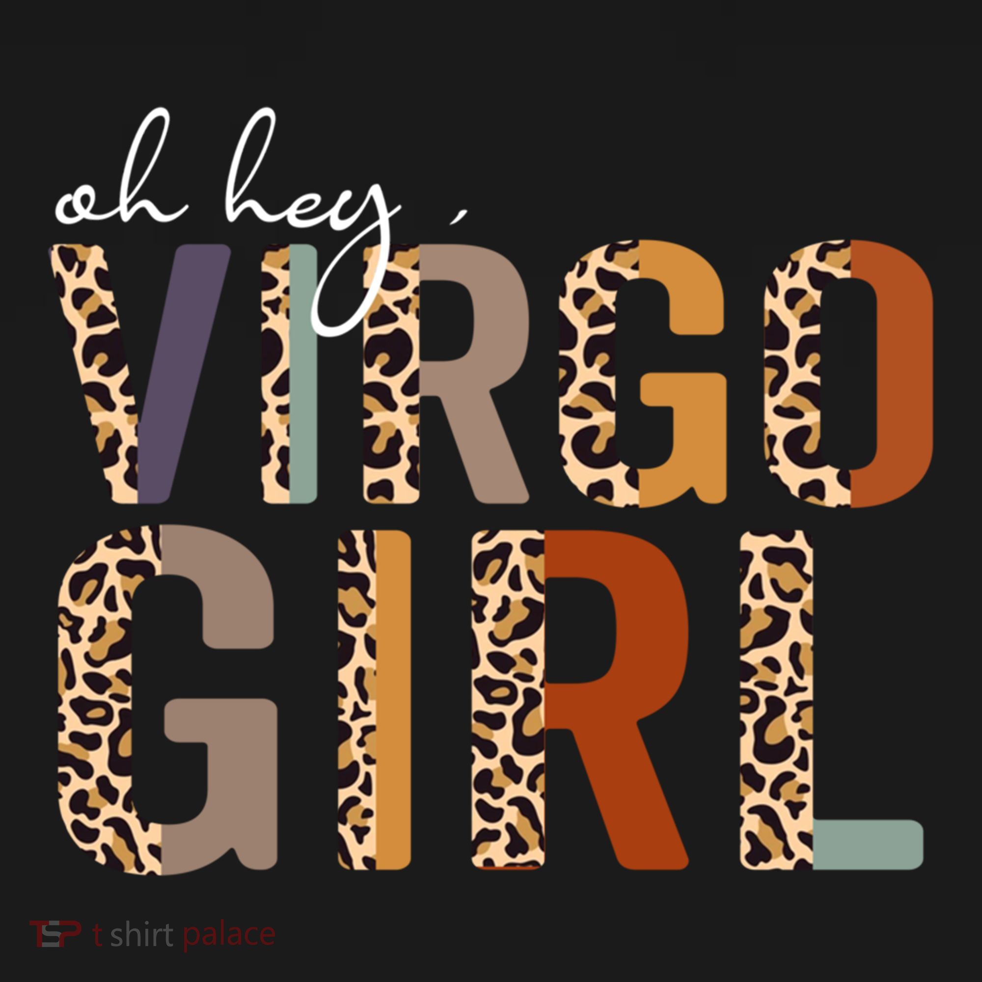 Wo Oh Hey Virgo Leopard August September Birthday Gift Women's Hoodie