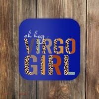 Wo Oh Hey Virgo Leopard August September Birthday Gift Coaster thumb 0