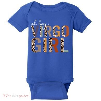 Wo Oh Hey Virgo Leopard August September Birthday Gift Baby Bodysuit