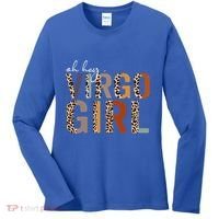 Wo Oh Hey Virgo Leopard August September Birthday Gift Women's Long Sleeve Shirt thumb 0