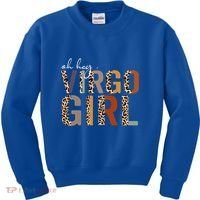 Wo Oh Hey Virgo Leopard August September Birthday Gift Kids Sweatshirt thumb 0