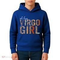 Wo Oh Hey Virgo Leopard August September Birthday Gift Kids Hoodie thumb 4