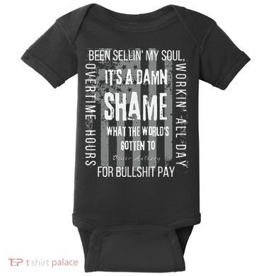 Working Overtime Hours For Bullshit Pay I Wanna Go Home Oliver Anthony Baby Bodysuit