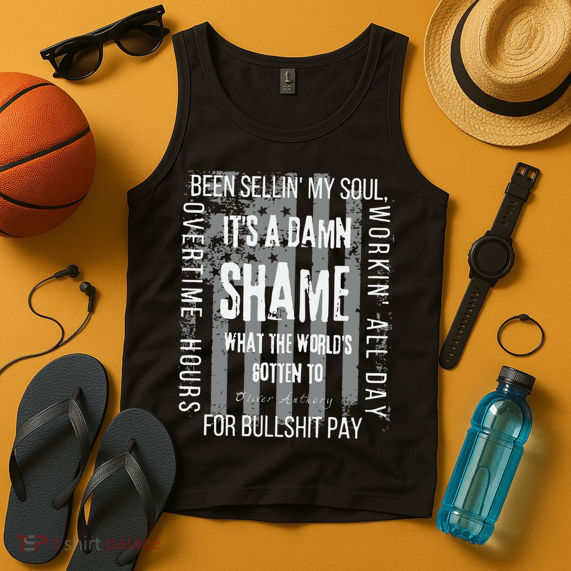 Working Overtime Hours For Bullshit Pay I Wanna Go Home Oliver Anthony Tank Top