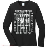 Working Overtime Hours For Bullshit Pay I Wanna Go Home Oliver Anthony Women's Long Sleeve Shirt thumb 0