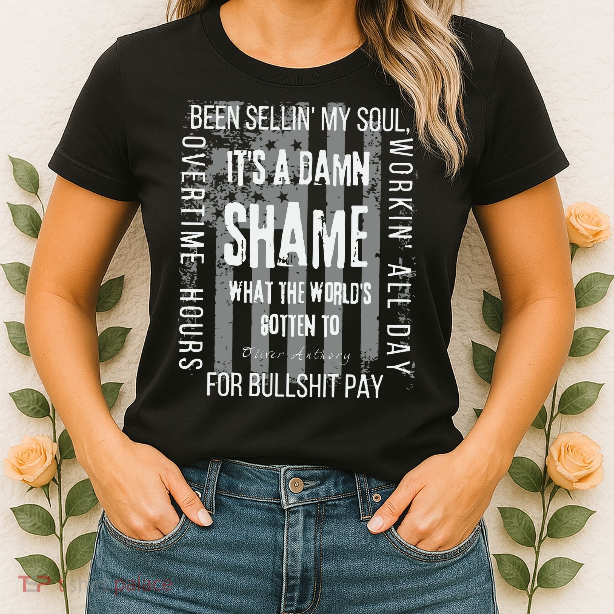 Working Overtime Hours For Bullshit Pay I Wanna Go Home Oliver Anthony Women's T-Shirt