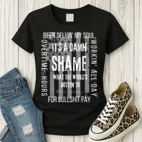Working Overtime Hours For Bullshit Pay I Wanna Go Home Oliver Anthony Women's T-Shirt thumb 3
