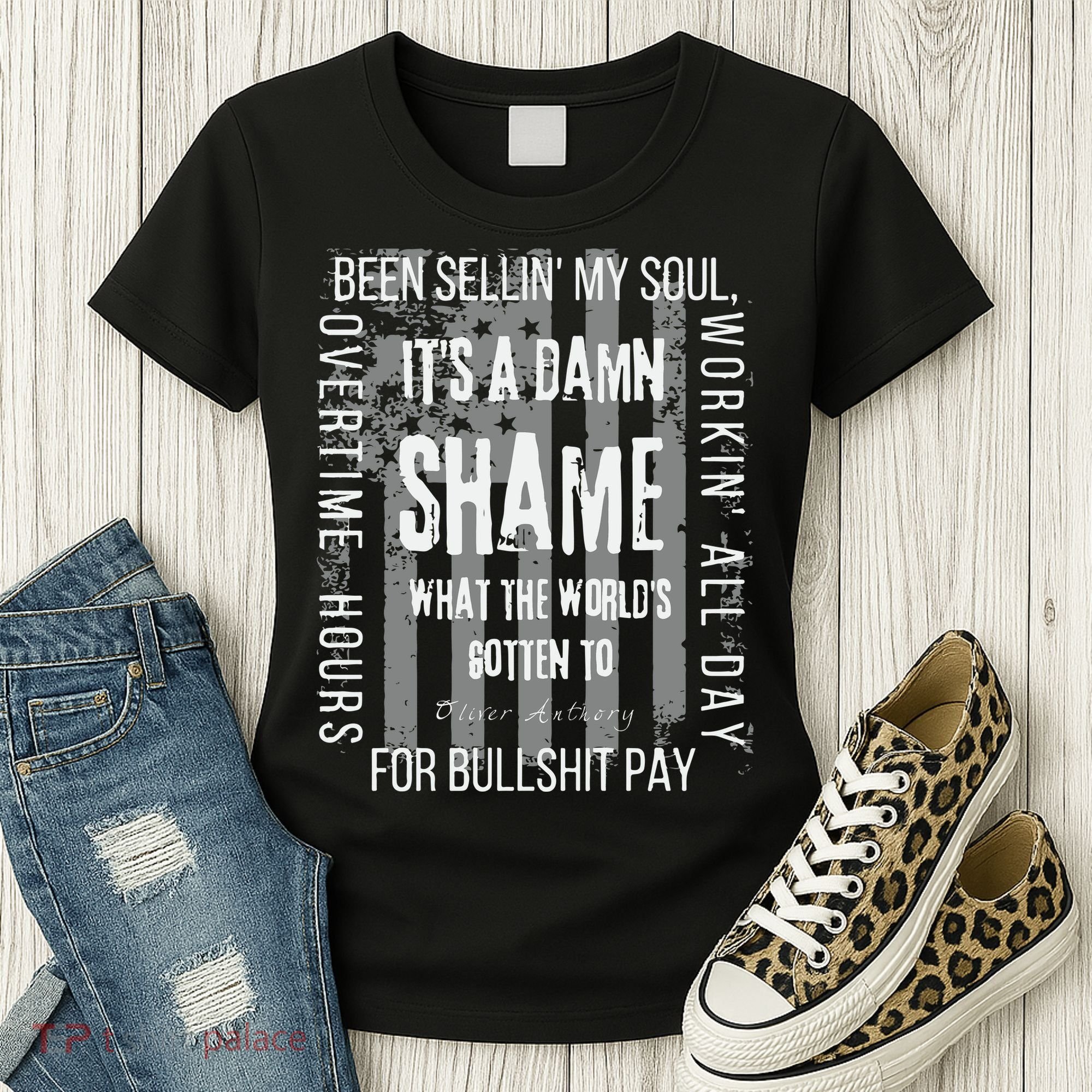 Working Overtime Hours For Bullshit Pay I Wanna Go Home Oliver Anthony Women's T-Shirt