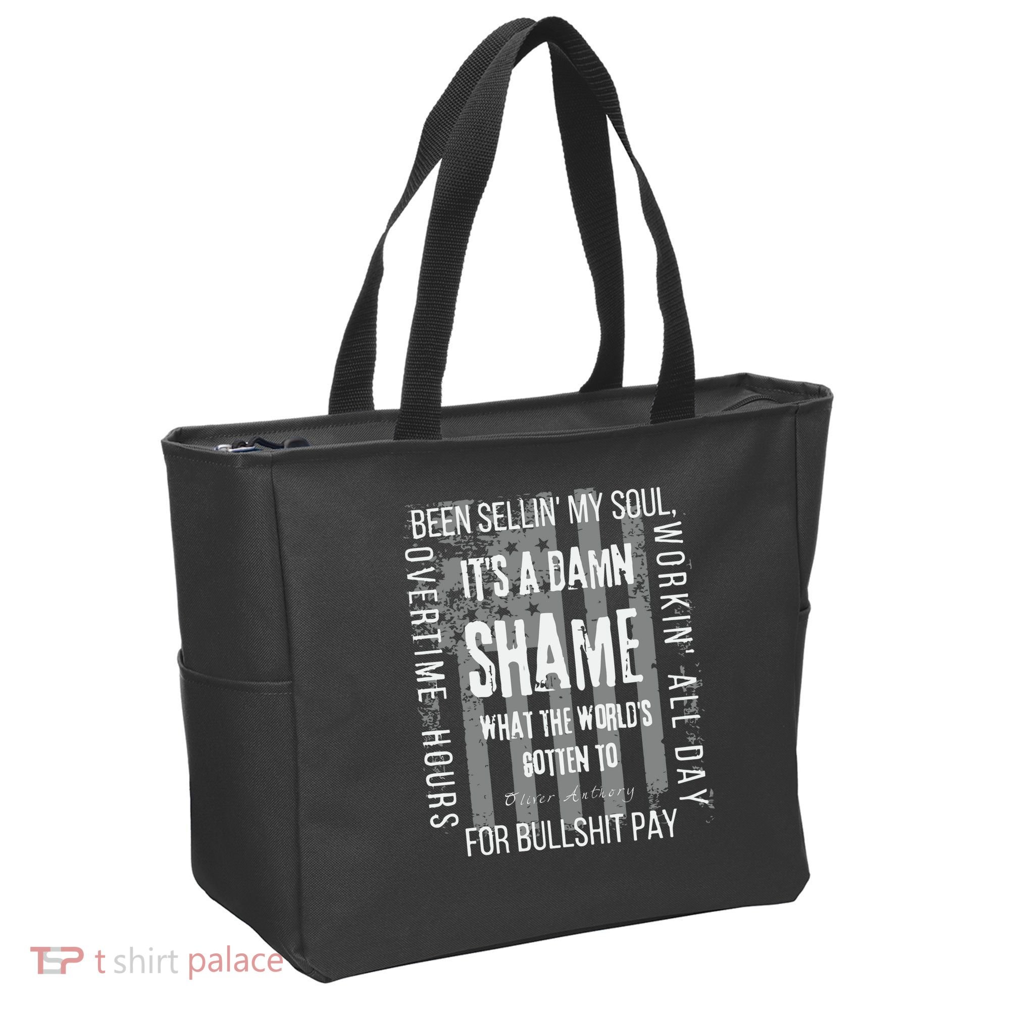 Working Overtime Hours For Bullshit Pay I Wanna Go Home Oliver Anthony Tote Bag