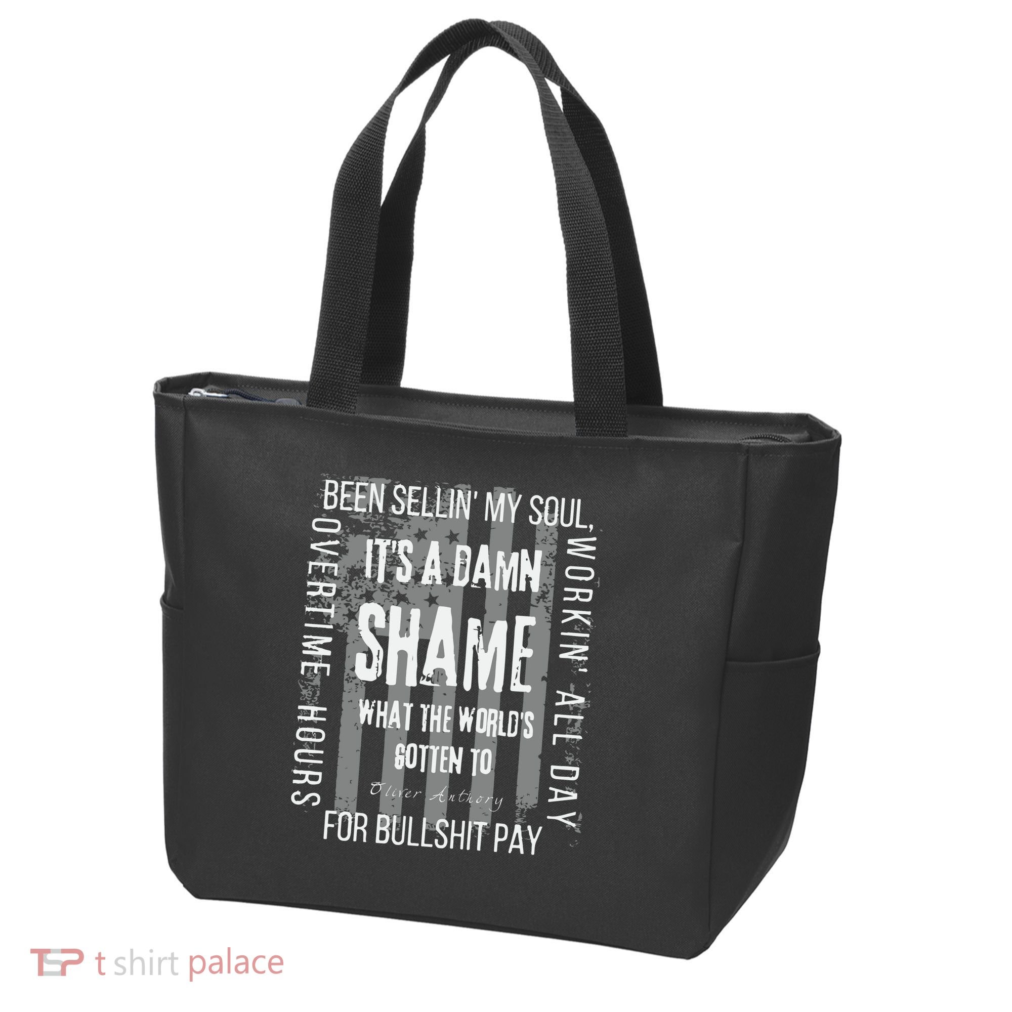 Working Overtime Hours For Bullshit Pay I Wanna Go Home Oliver Anthony Tote Bag