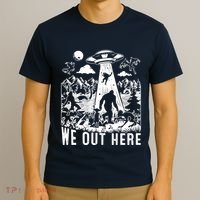 We Out Here Support All Your Local Mythical Cryptid Monsters T-Shirt thumb 3