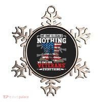 We Owe Illegals Nothing We Owe Our Veterans Everything Ornament thumb 0