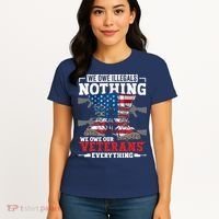 We Owe Illegals Nothing We Owe Our Veterans Everything Women's T-Shirt thumb 4