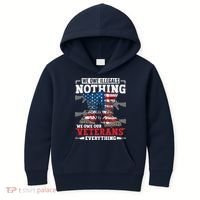 We Owe Illegals Nothing We Owe Our Veterans Everything Kids Hoodie thumb 0