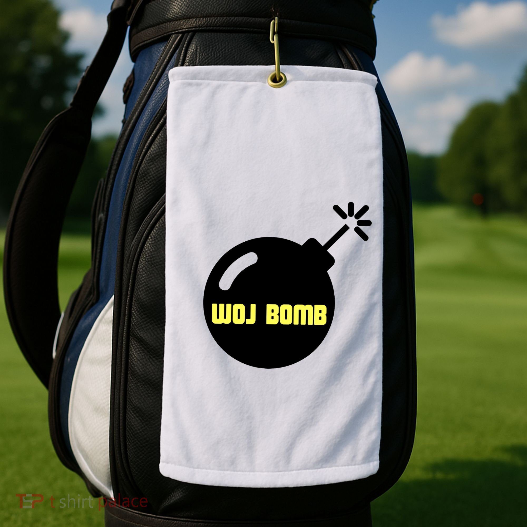 Woj Bomb Golf Towel