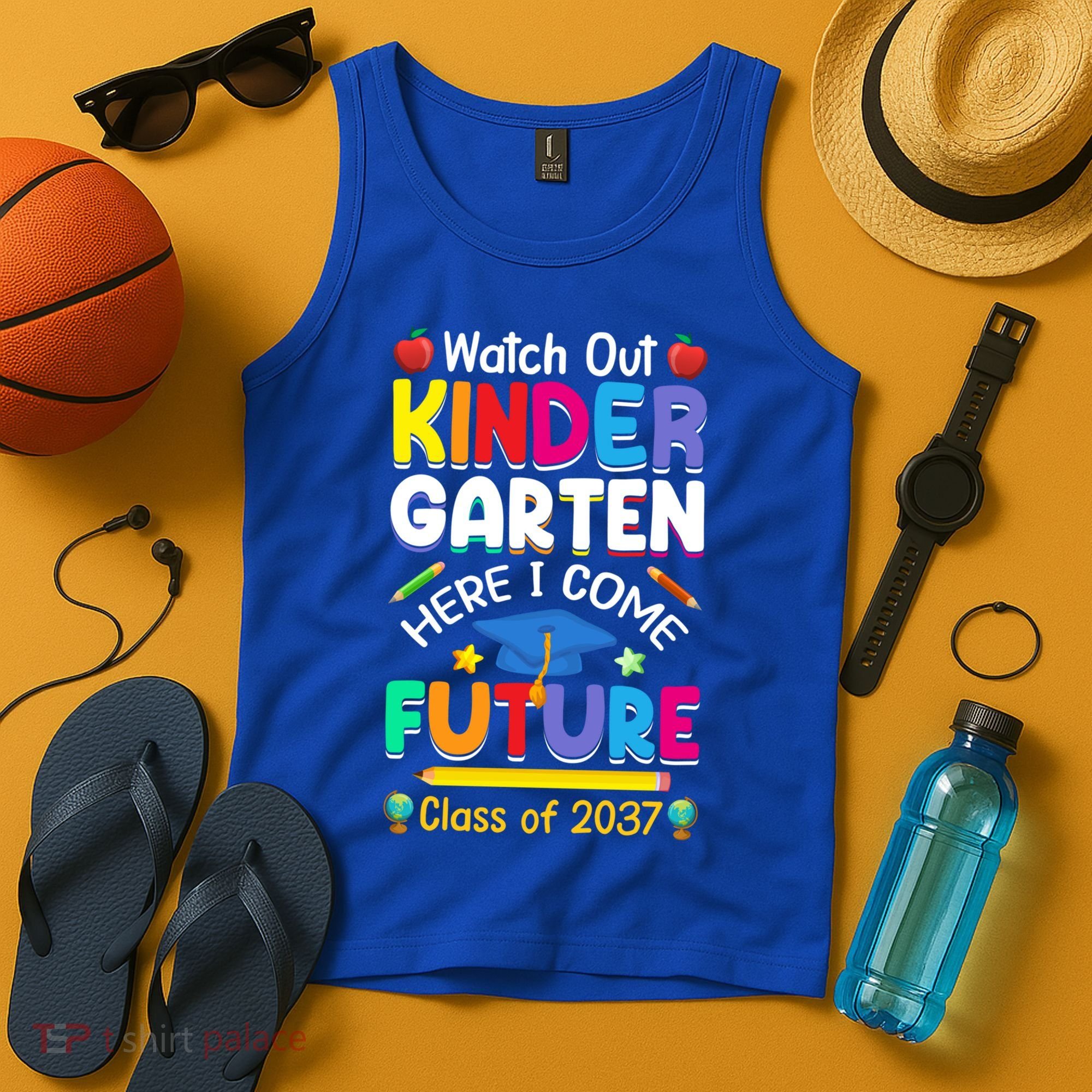 Watch Out Kindergarten Here I Come Future Class Of 2037 Cute Gift Tank Top