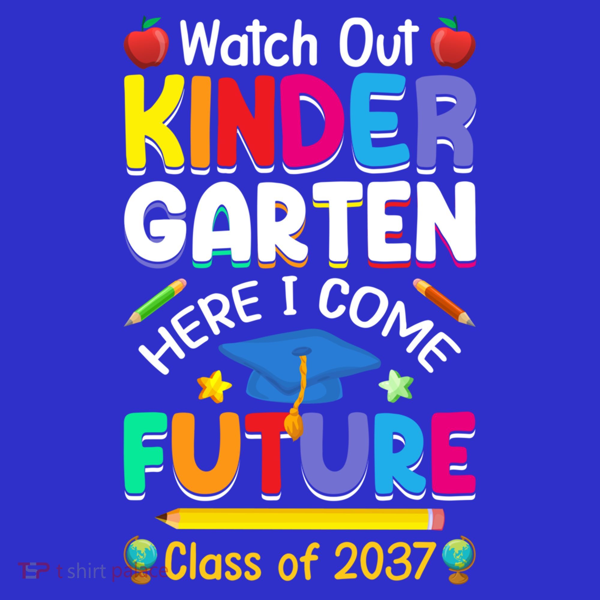 Watch Out Kindergarten Here I Come Future Class Of 2037 Cute Gift Visor