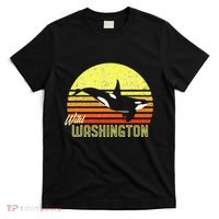 Washington Orca Killer Whale Puget Sound Marine Biologist T-Shirt thumb 0