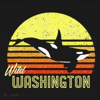 Washington Orca Killer Whale Puget Sound Marine Biologist Kids Long Sleeve Shirt thumb 2