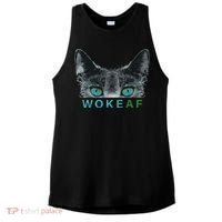 Woke AF Ladies PosiCharge Tri-Blend Wicking Tank thumb 0