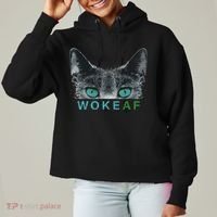 Woke AF Ladies Heavyweight Boxy Pullover Hoodie thumb 0