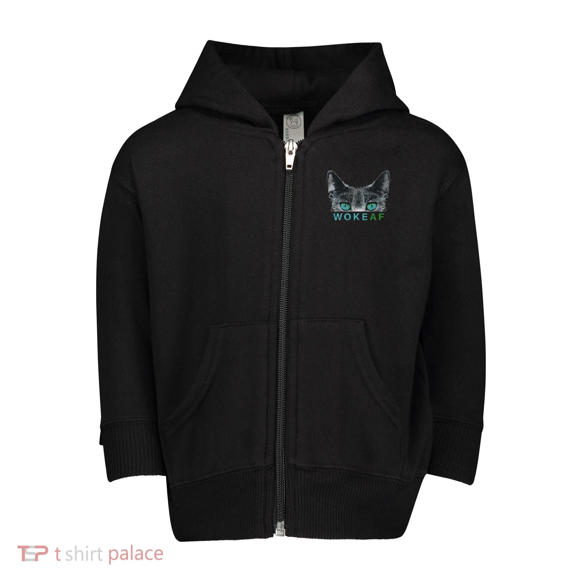 Woke AF Toddler Zip Fleece Hoodie