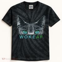 Woke AF Kids Tie-Dye T-Shirt thumb 0