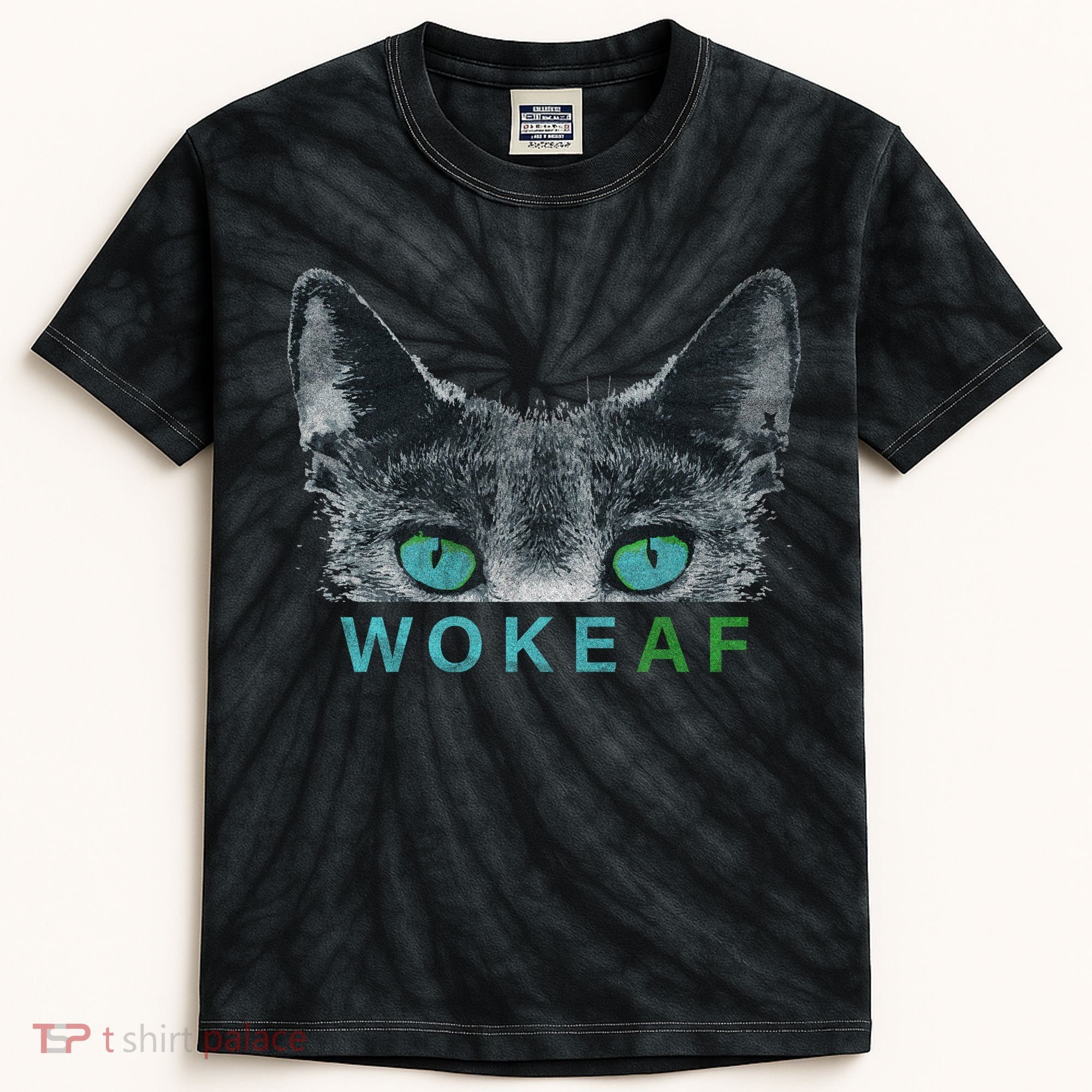 Woke AF Kids Tie-Dye T-Shirt