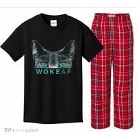 Woke AF Kids Plaid Pajama Set thumb 0