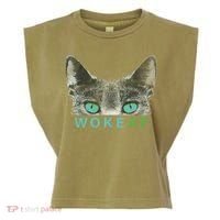 Woke AF Garment-Dyed Women's Muscle Tee thumb 0