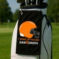 Woke Up Feeling Dan6erous (Dangerous) Golf Towel thumb 2