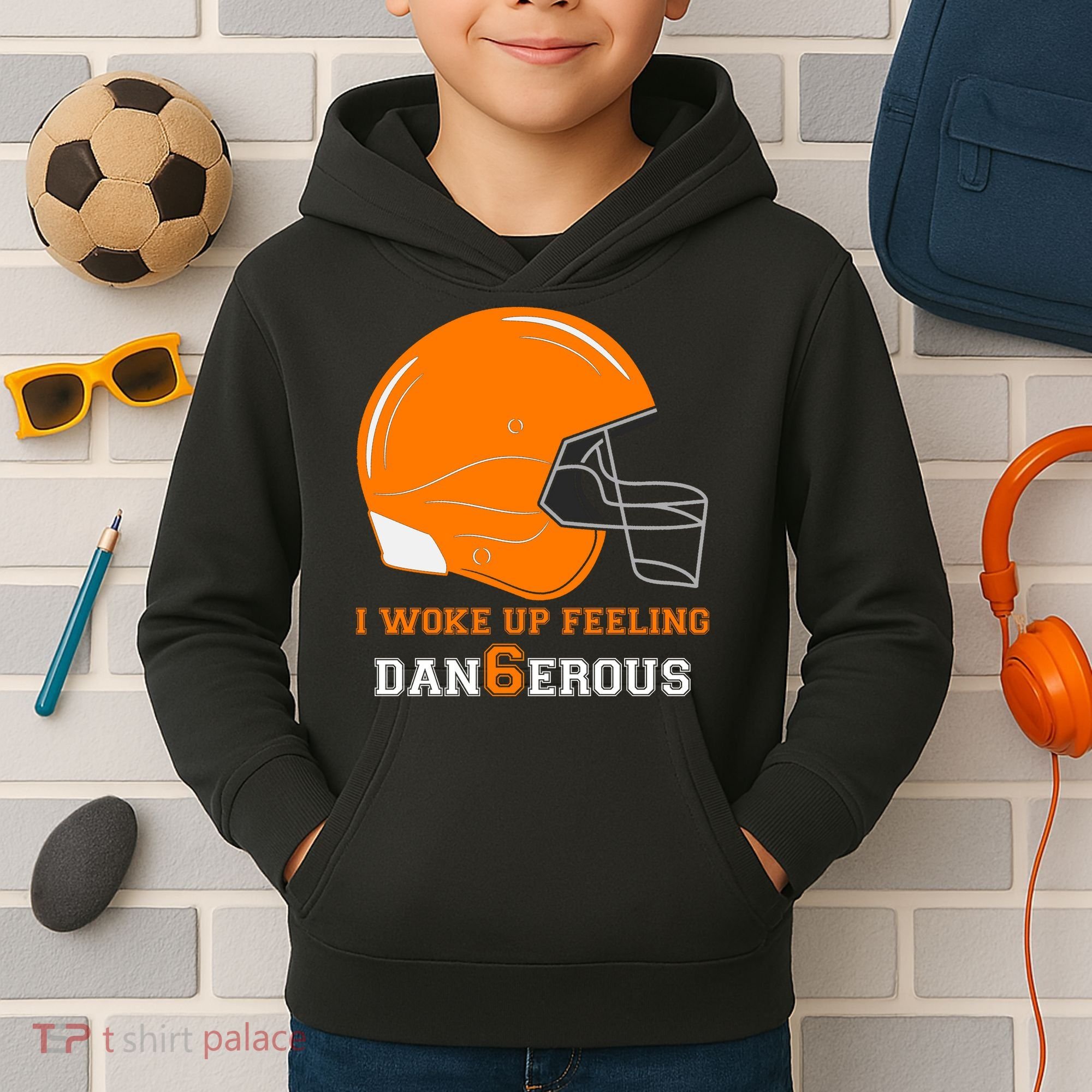 Woke Up Feeling Dan6erous (Dangerous) Kids Hoodie