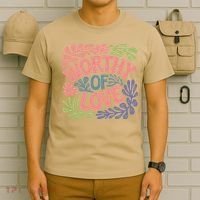 Worthy Of Love Inspirational Floral Pattern T-Shirt thumb 6